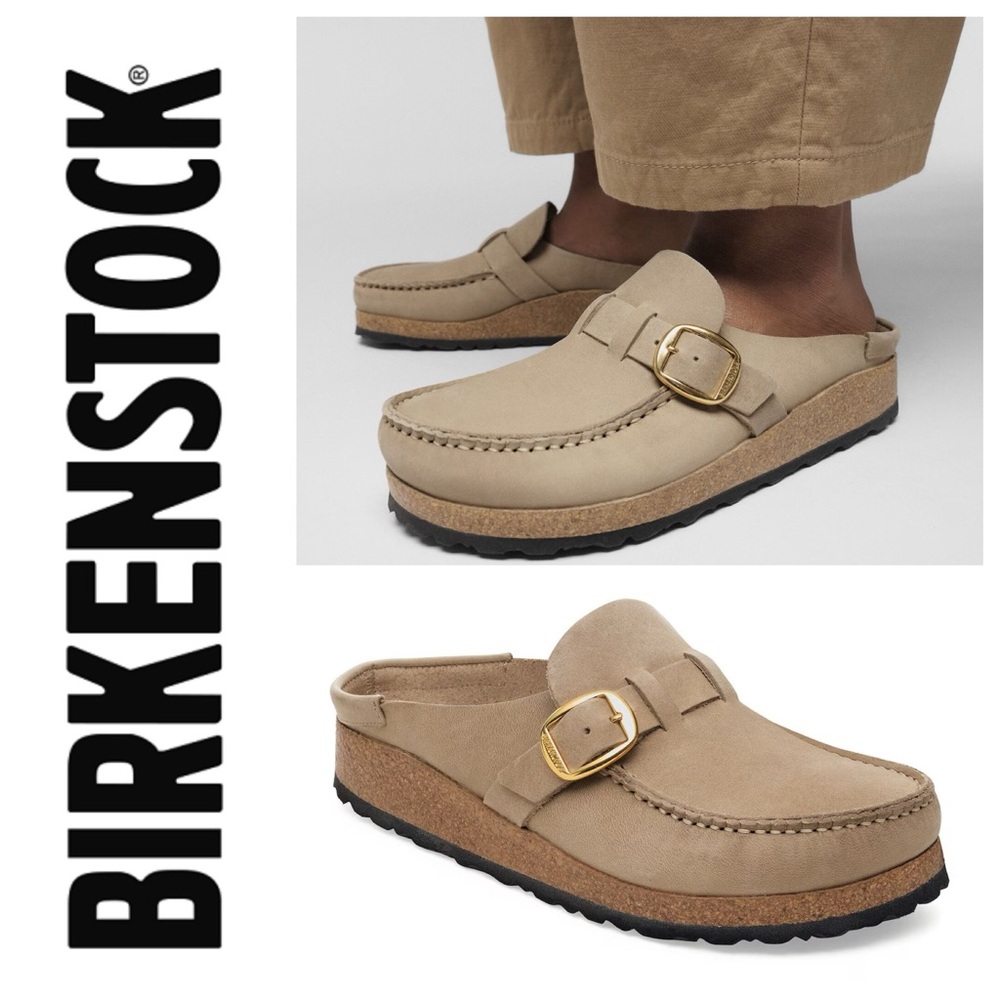 NWT Birkenstock Buckley Style Oiled Leather in Light Tobacco